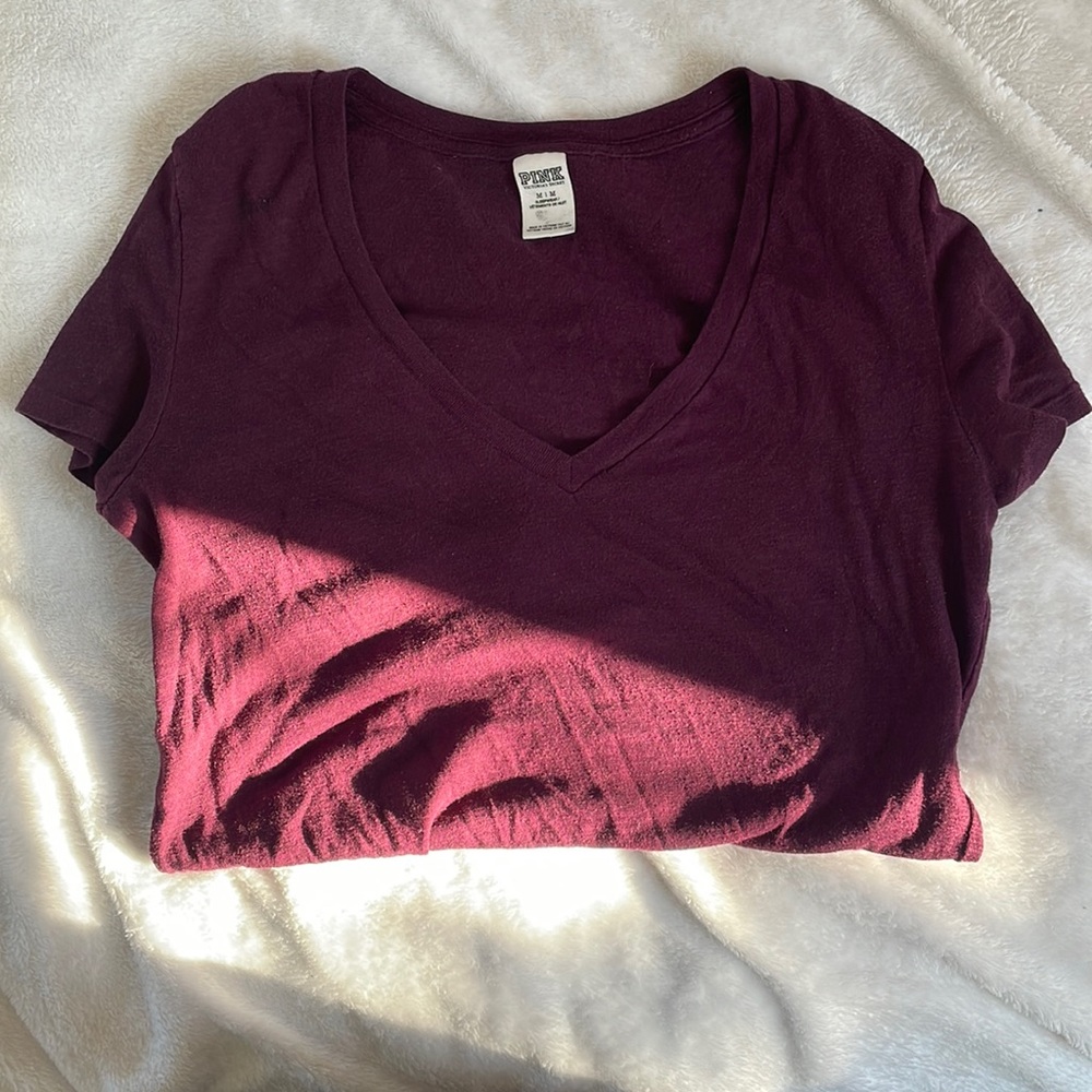 PINK Short Sleeve Sleep Shirt SIZE M